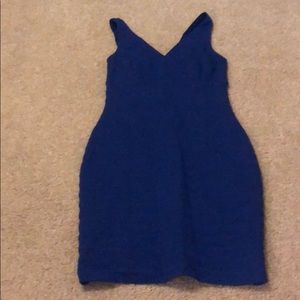 Blue body con dress